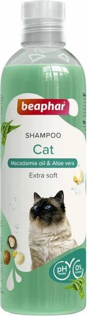 Champú para gatos ideal para la higiene de mascotas con piel y pelaje sensibles.