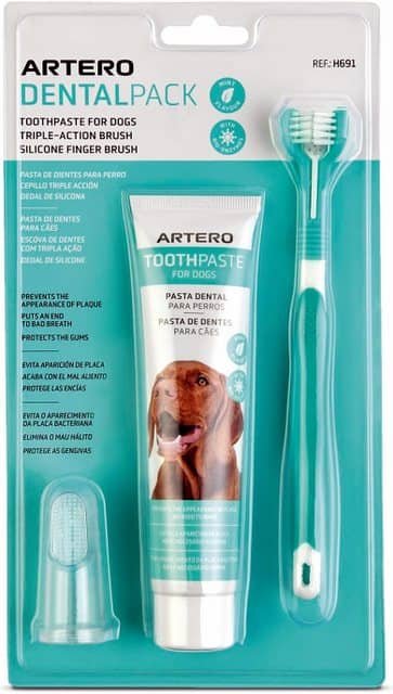 Producto para la higiene dental en perros - cuidado bucal para mascotas.