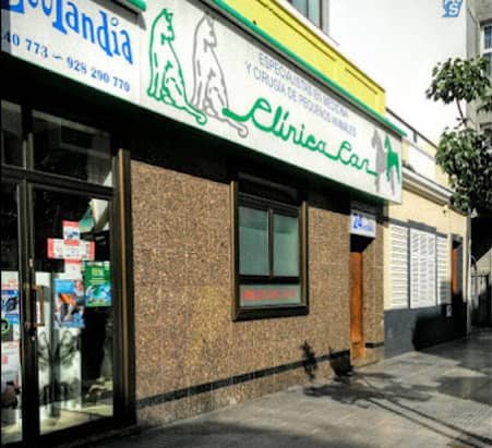Fachada de la Clínica Veterinaria Can en Las Palmas de Gran Canaria